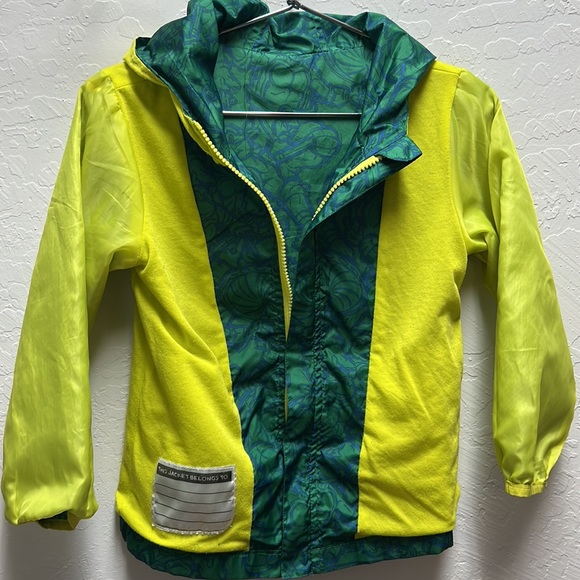 NICKELODEON 🐢🍕TMNT🛹🥷 Windbreaker Hooded Jacket Size 5 - Picture 9 of 11